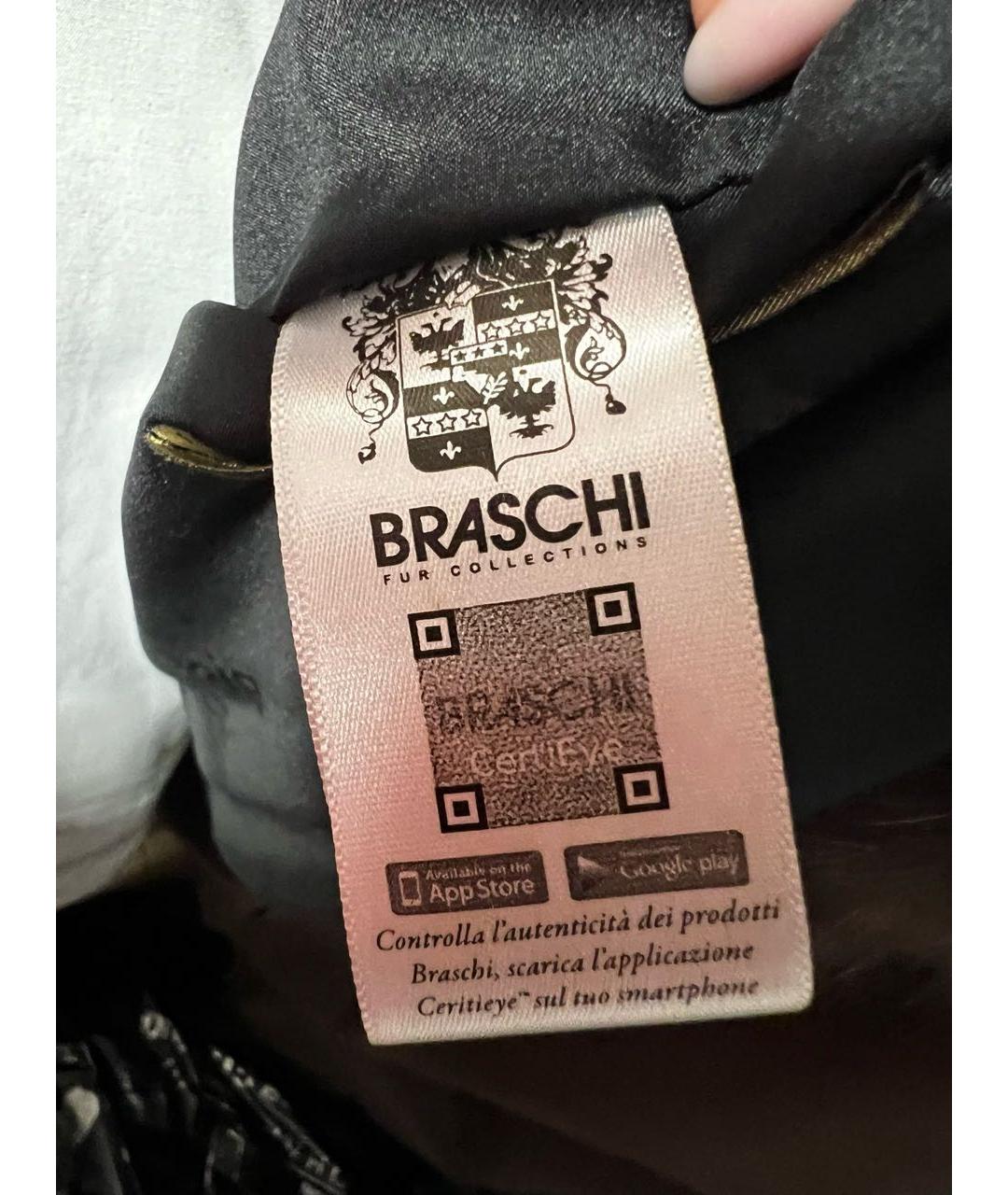 BRASCHI Коричневая меховая шуба, фото 3