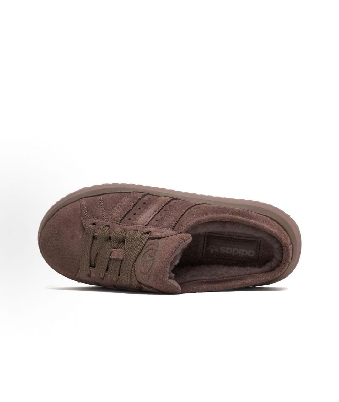 ADIDAS Коричневые замшевые низкие кроссовки / кеды, фото 4