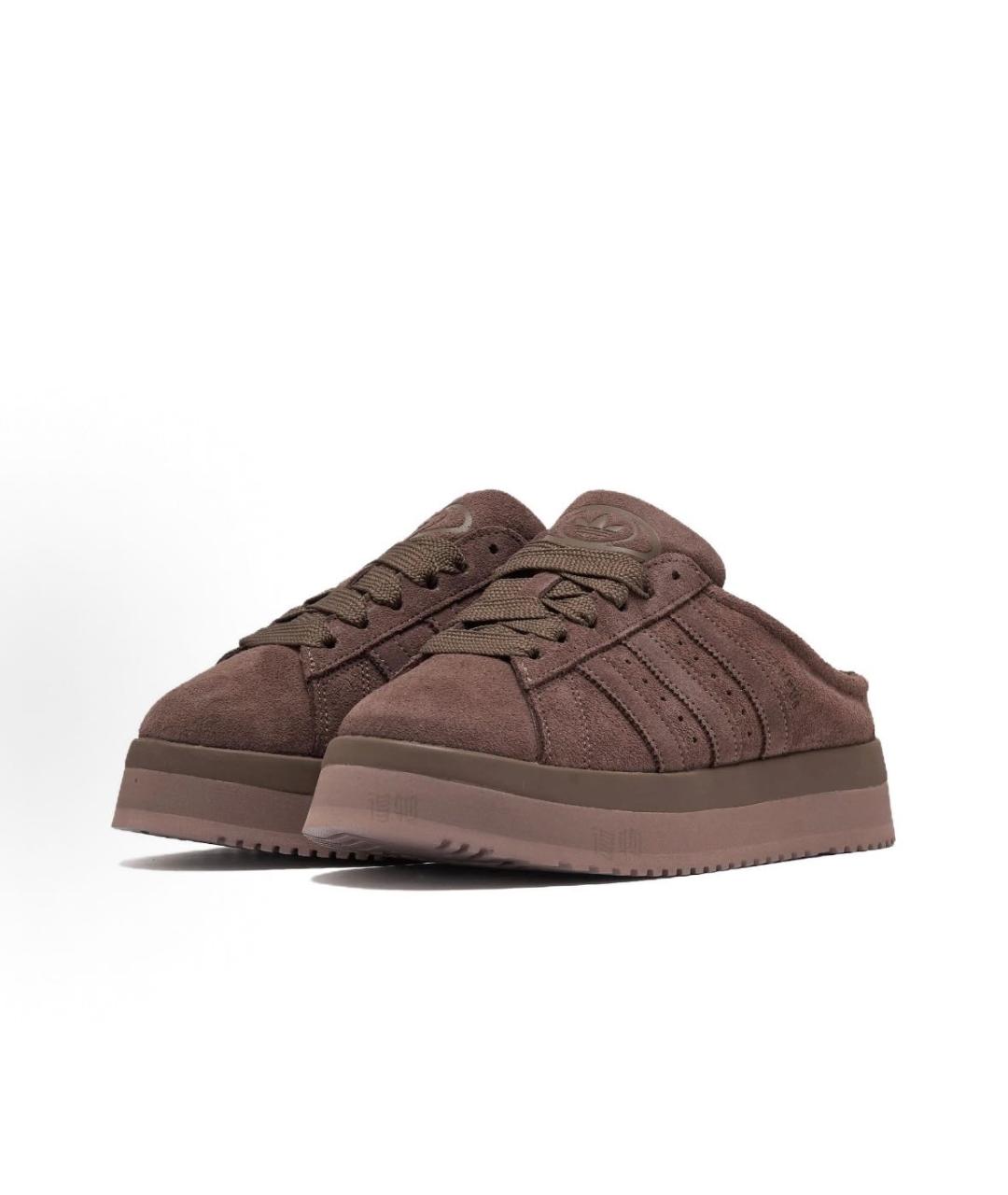 ADIDAS Коричневые замшевые низкие кроссовки / кеды, фото 2