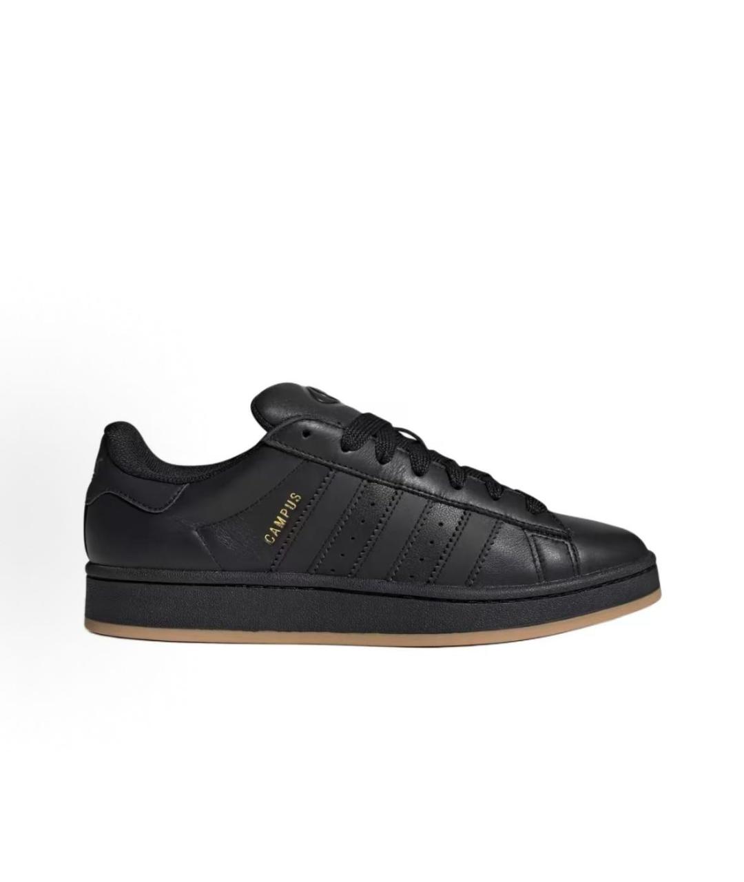 ADIDAS Черные кожаные низкие кроссовки / кеды, фото 7