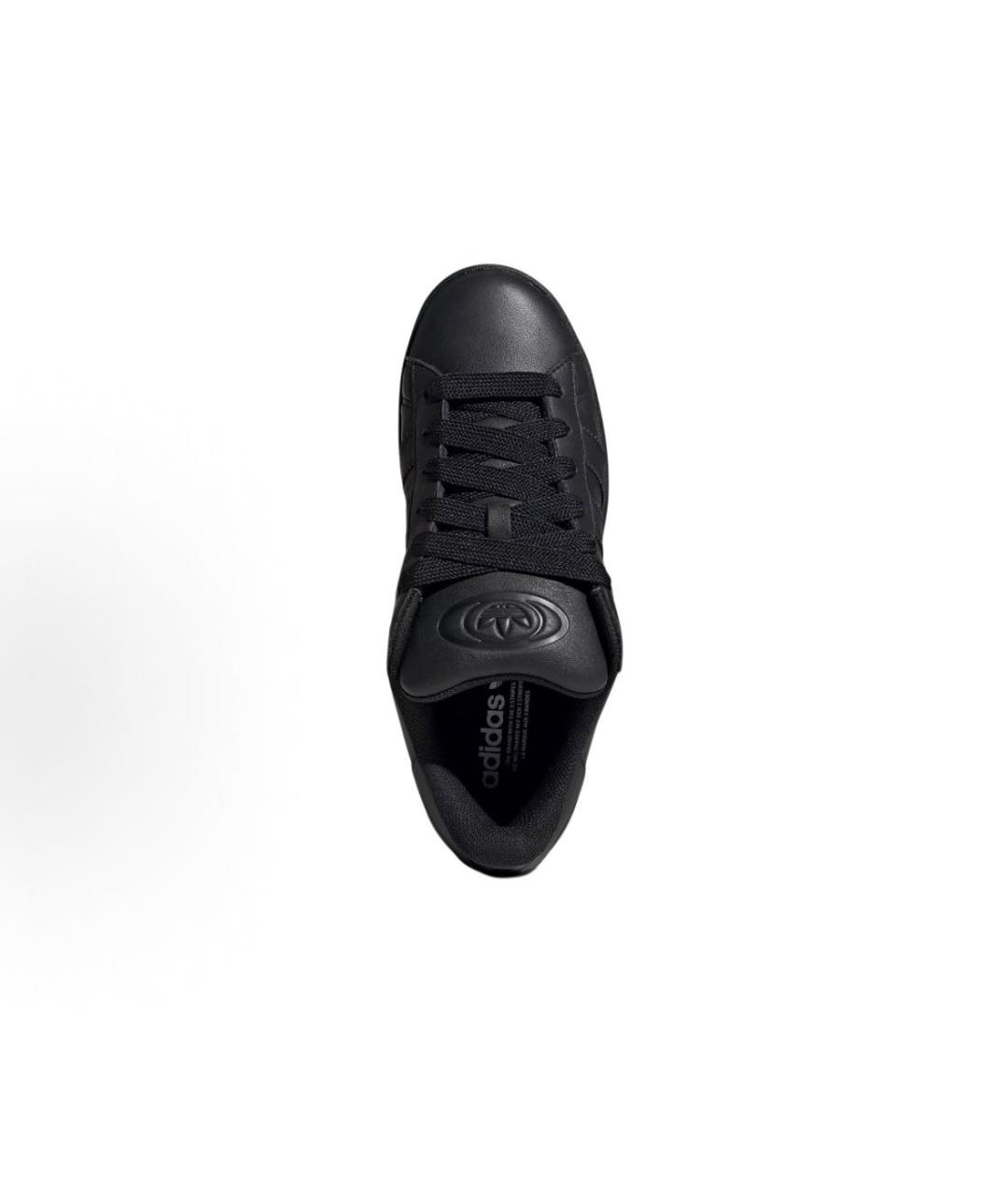 ADIDAS Черные кожаные низкие кроссовки / кеды, фото 5