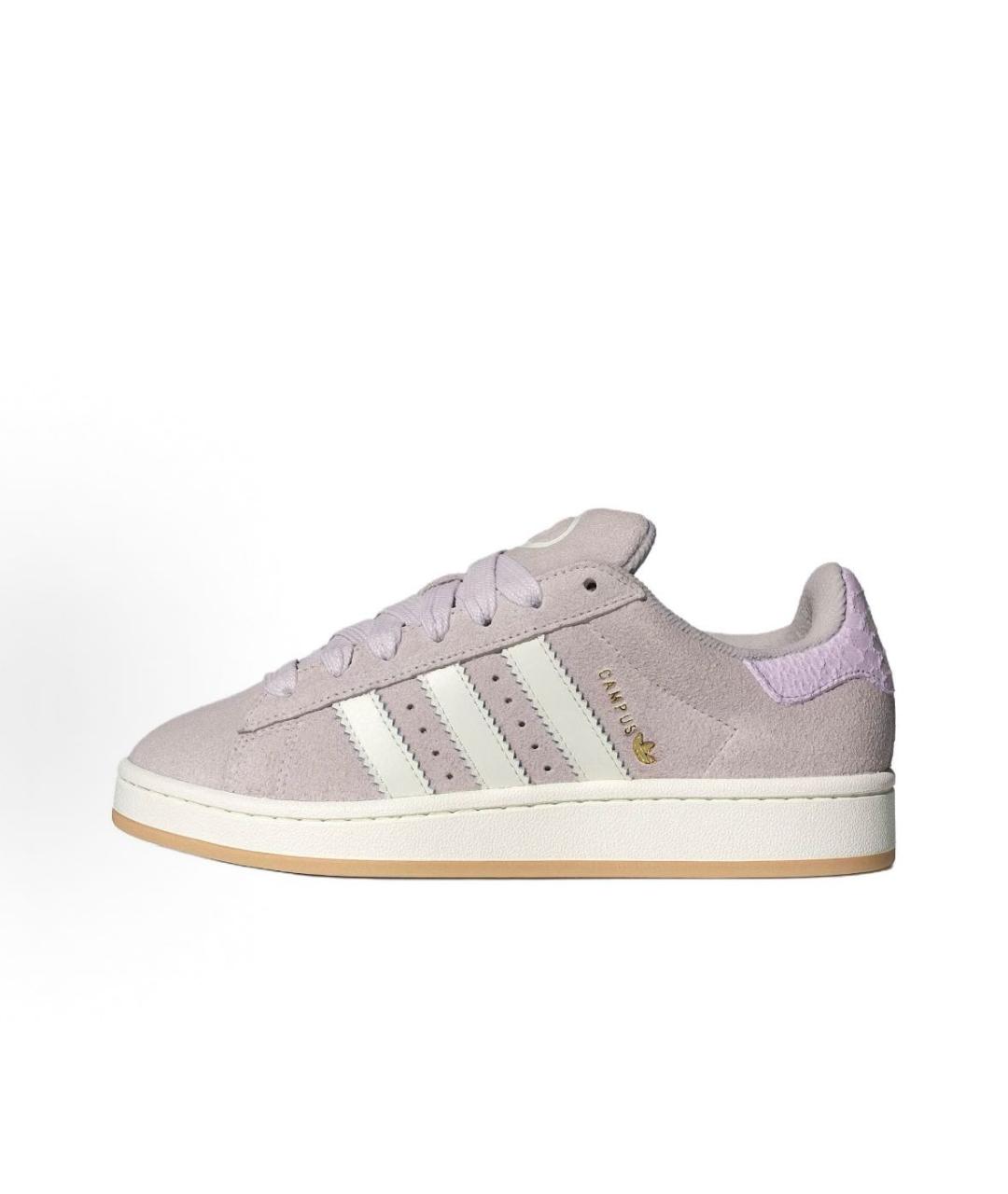ADIDAS Фиолетовые замшевые низкие кроссовки / кеды, фото 2