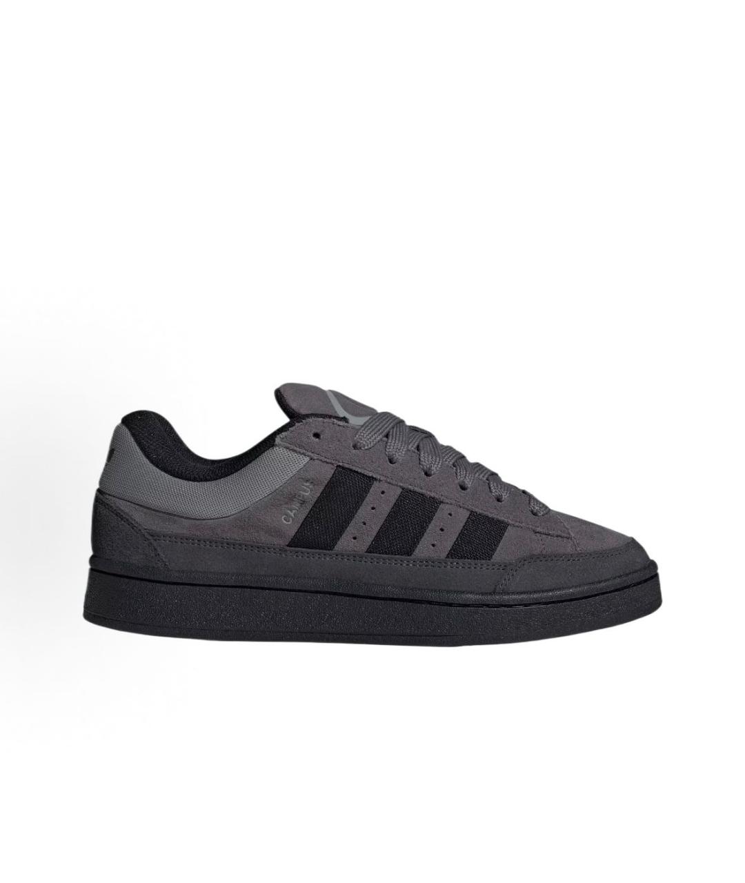 ADIDAS Антрацитовые замшевые низкие кроссовки / кеды, фото 8