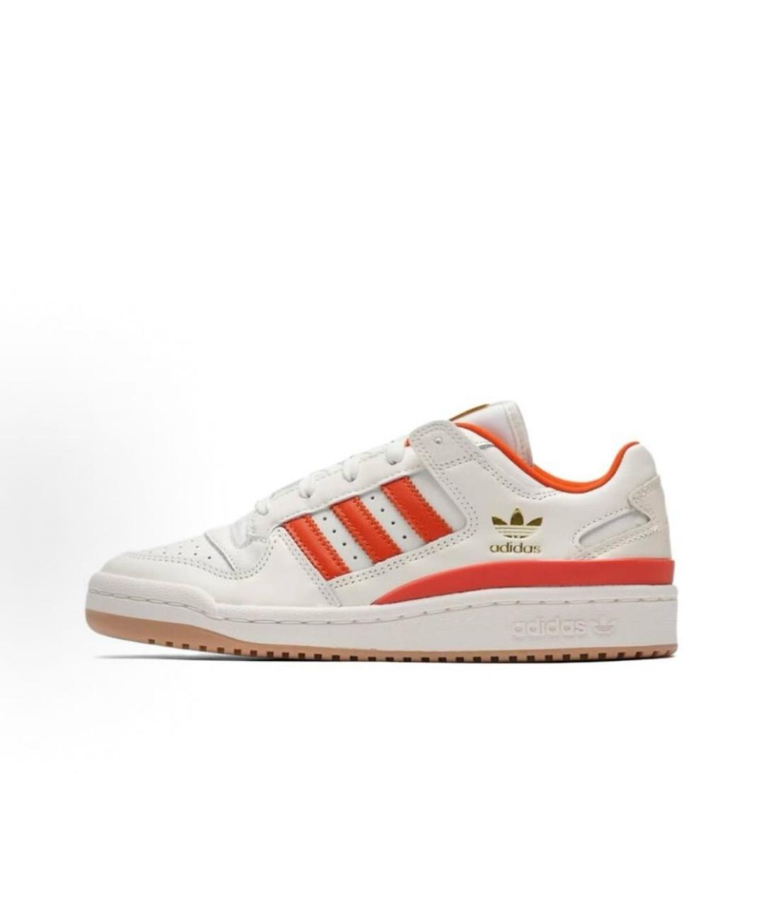 ADIDAS Белые кожаные низкие кроссовки / кеды, фото 2