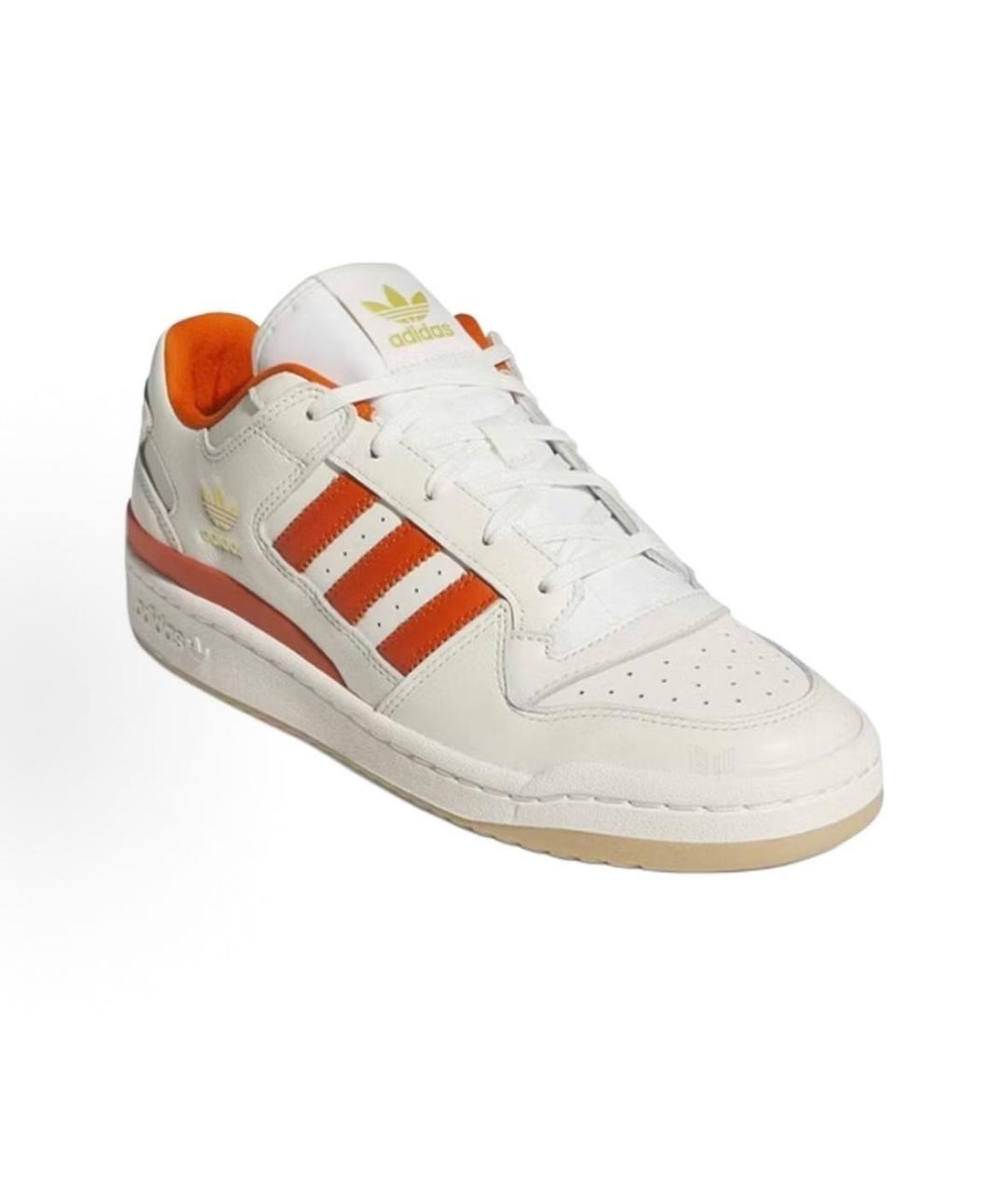 ADIDAS Белые кожаные низкие кроссовки / кеды, фото 3