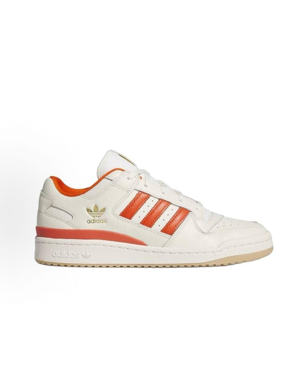ADIDAS Белые кожаные низкие кроссовки / кеды, фото 6