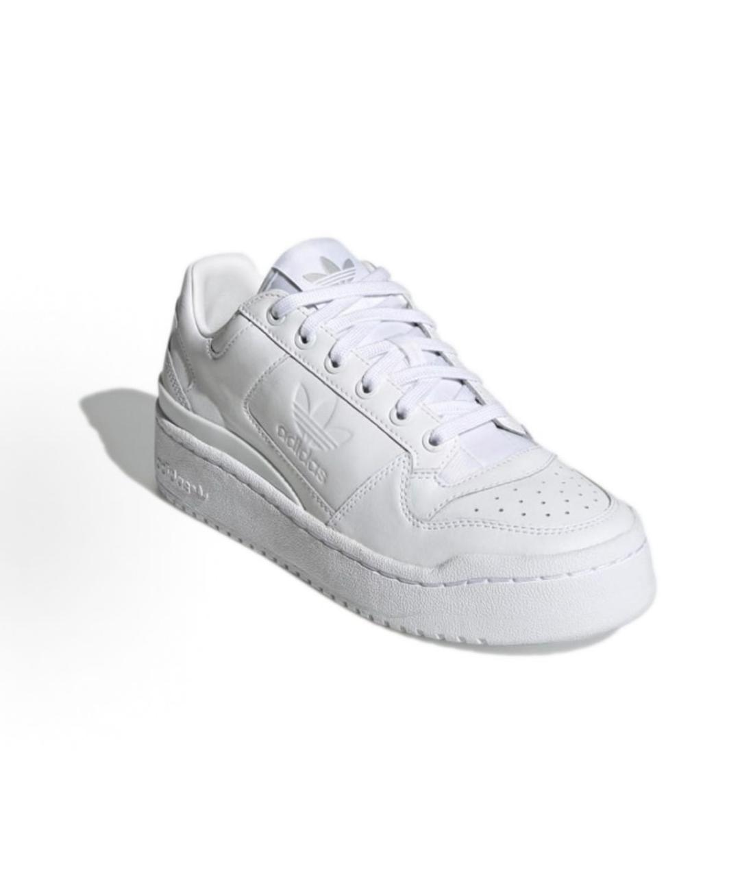 ADIDAS Белые кожаные низкие кроссовки / кеды, фото 3