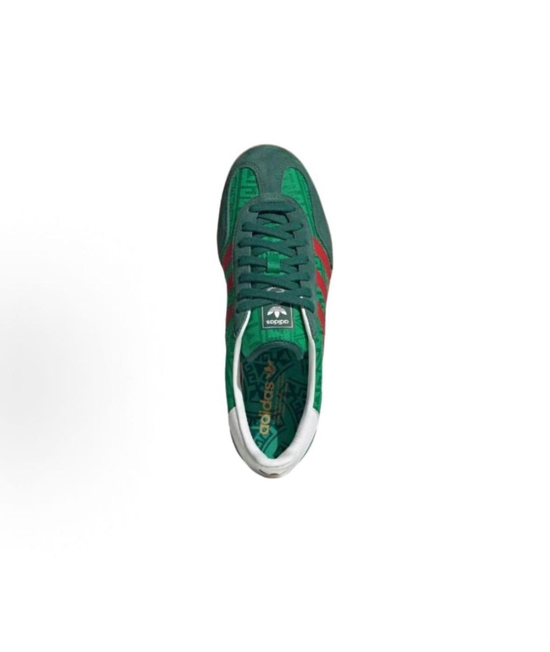 ADIDAS Зеленые текстильные низкие кроссовки / кеды, фото 4