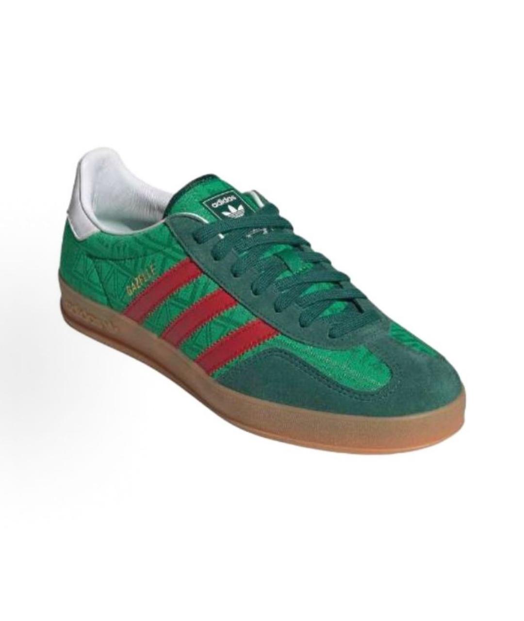 ADIDAS Зеленые текстильные низкие кроссовки / кеды, фото 3