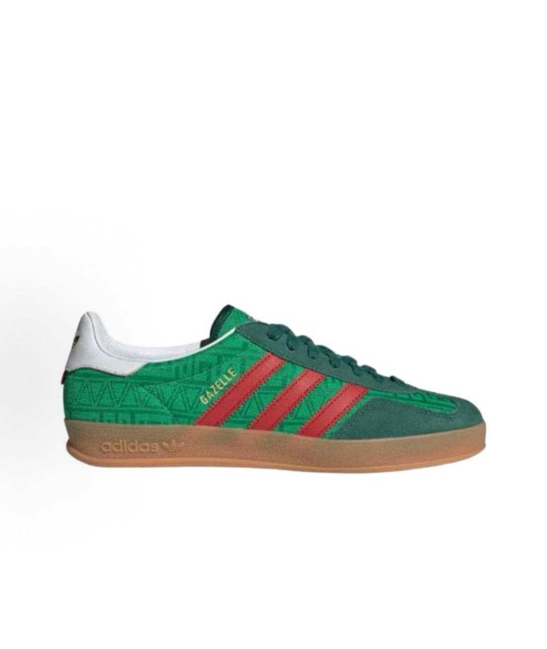 ADIDAS Зеленые текстильные низкие кроссовки / кеды, фото 6