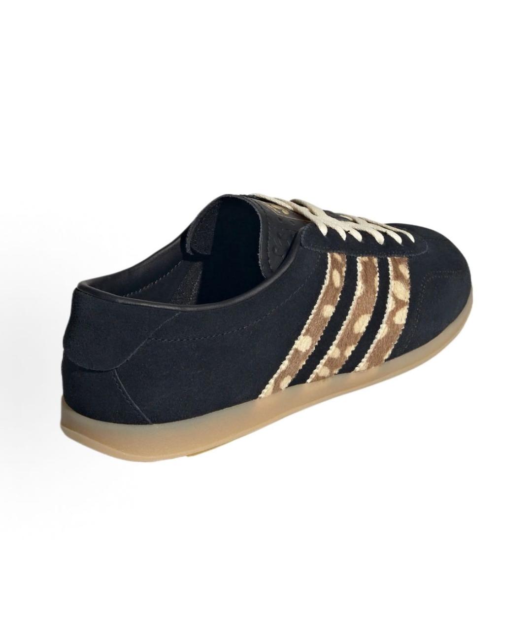 ADIDAS Черные замшевые низкие кроссовки / кеды, фото 3