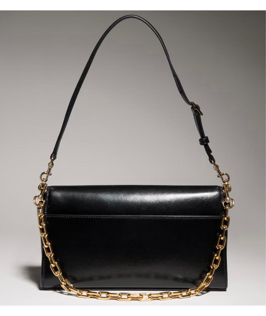GUCCI Черная кожаная сумка с короткими ручками, фото 5