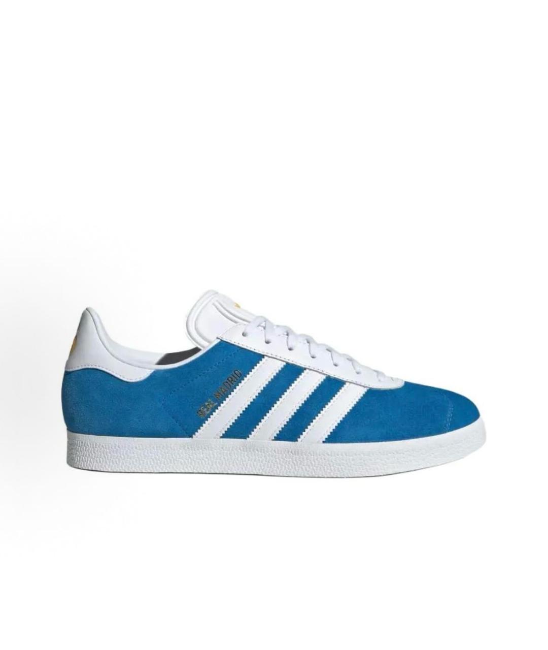 ADIDAS Синие замшевые низкие кроссовки / кеды, фото 5