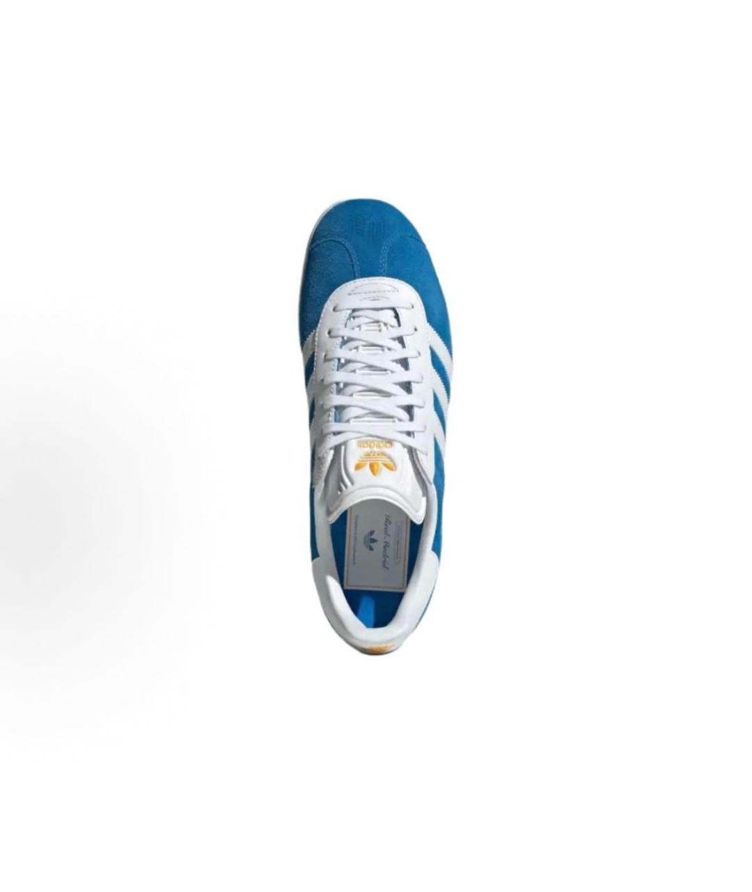 ADIDAS Синие замшевые низкие кроссовки / кеды, фото 3