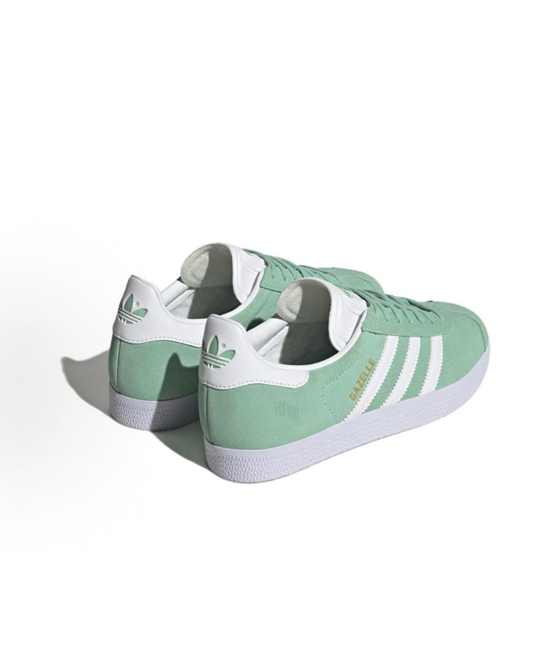 ADIDAS Зеленые замшевые низкие кроссовки / кеды, фото 4