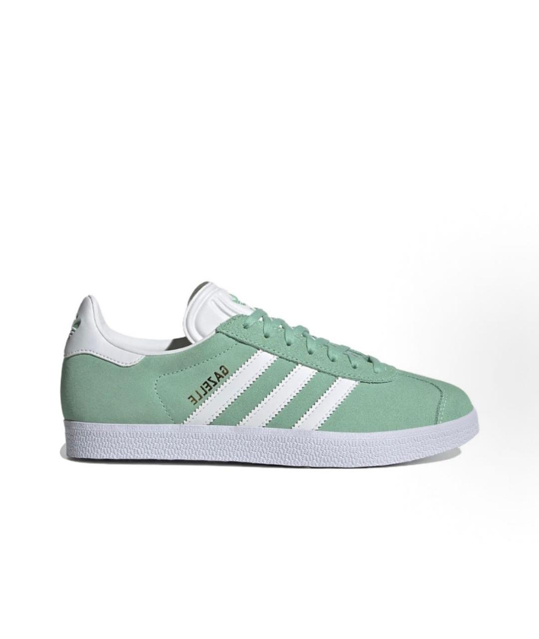 ADIDAS Зеленые замшевые низкие кроссовки / кеды, фото 7
