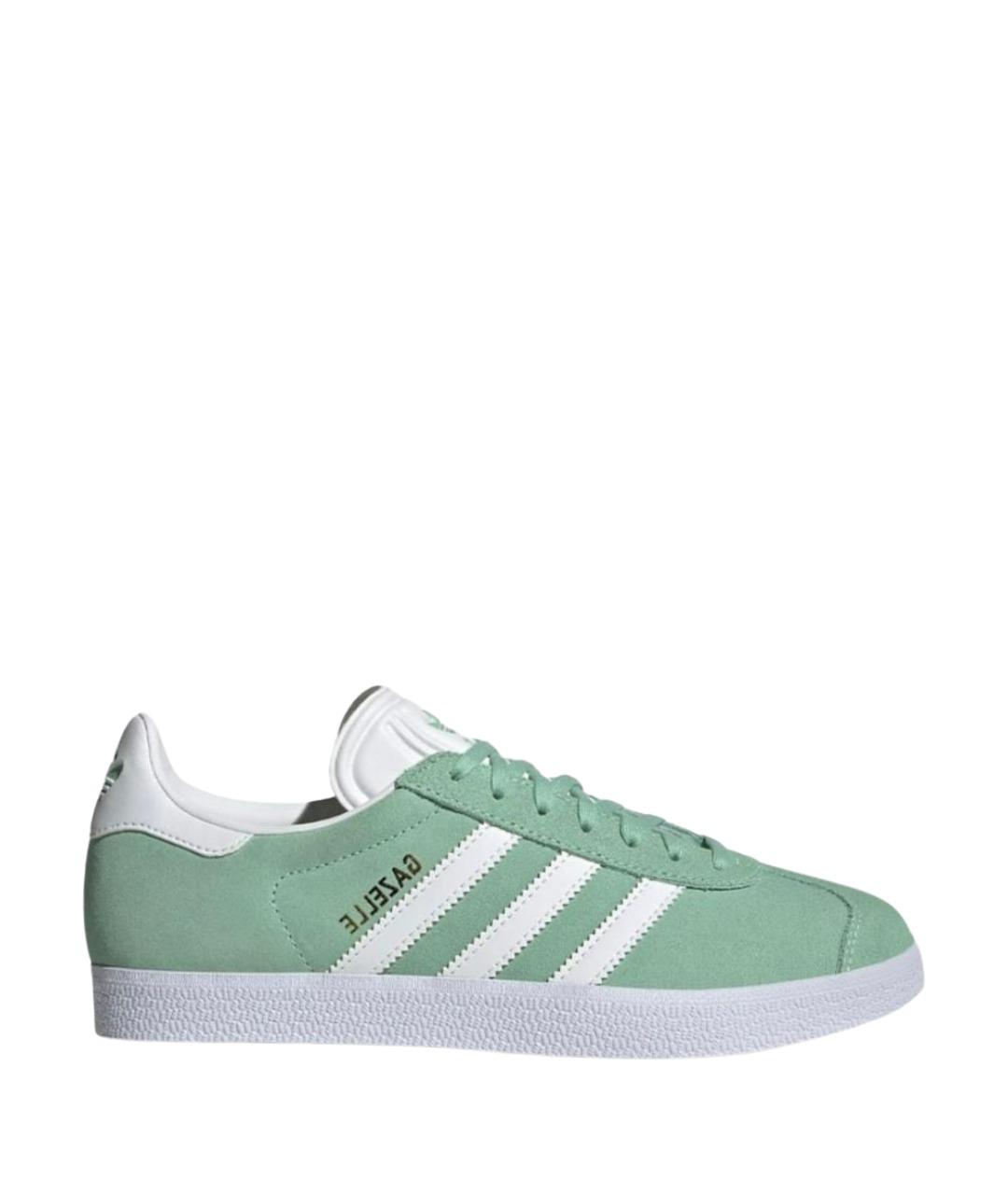 ADIDAS Зеленые замшевые низкие кроссовки / кеды, фото 1