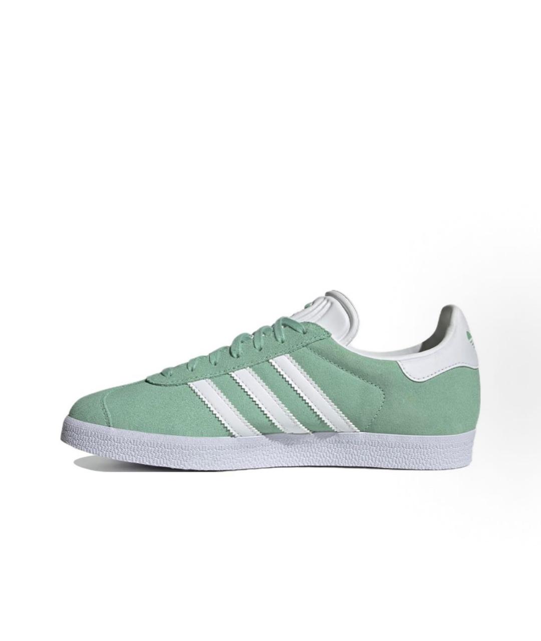 ADIDAS Зеленые замшевые низкие кроссовки / кеды, фото 2