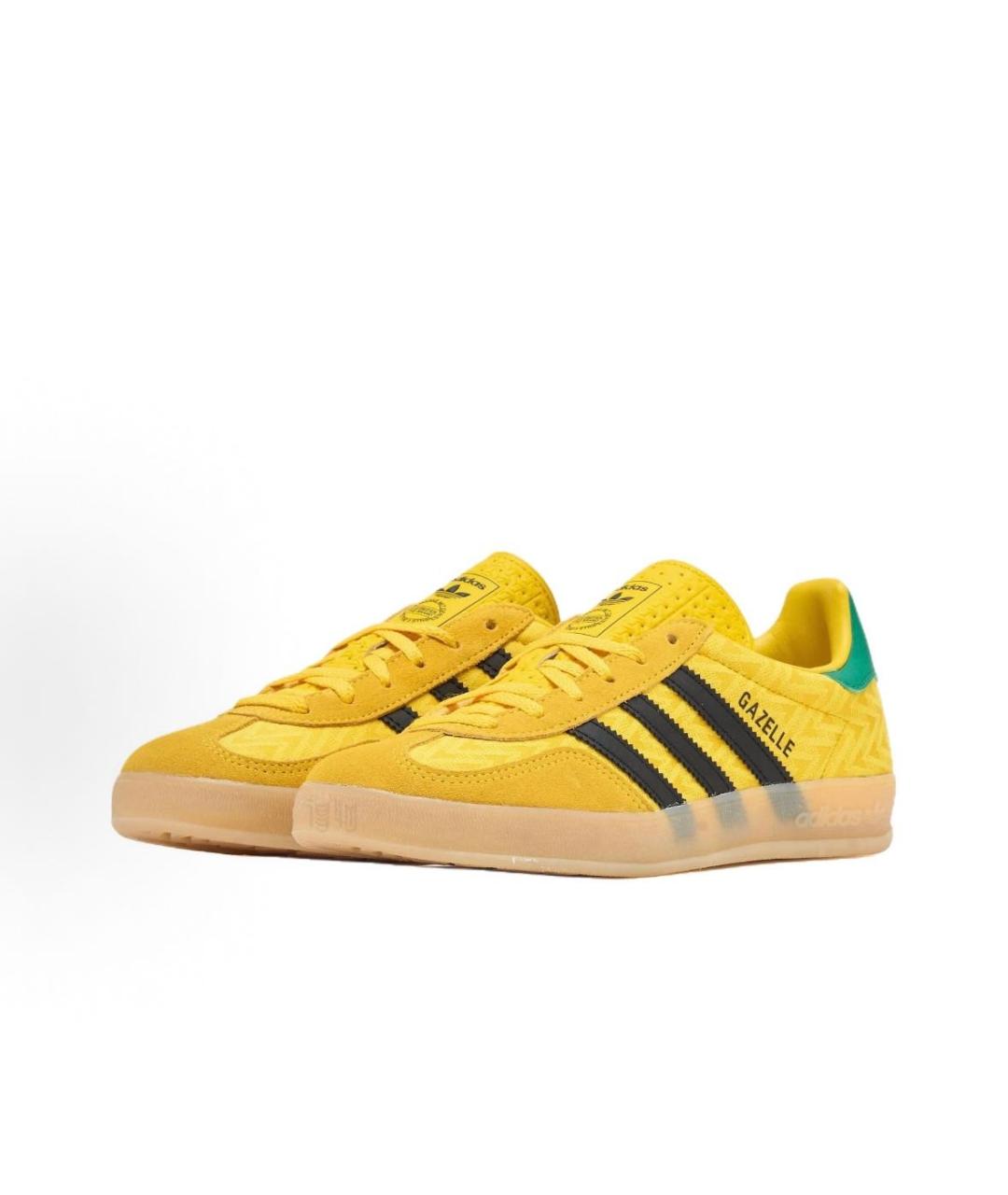ADIDAS Желтые текстильные низкие кроссовки / кеды, фото 3