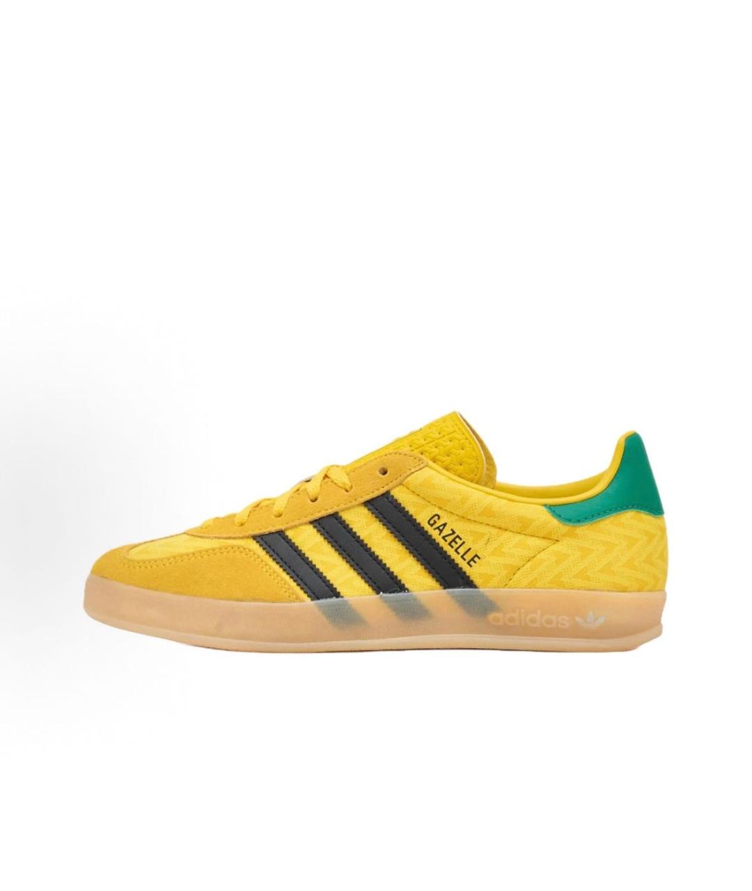 ADIDAS Желтые текстильные низкие кроссовки / кеды, фото 2