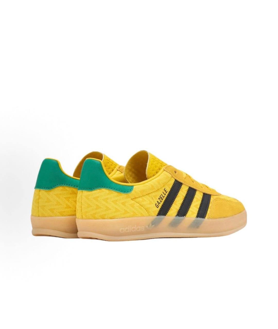 ADIDAS Желтые текстильные низкие кроссовки / кеды, фото 4