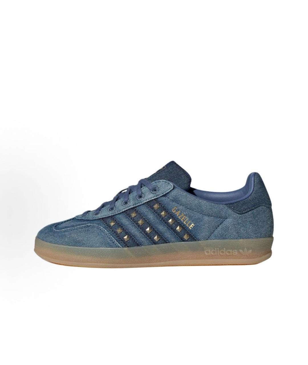 ADIDAS Синие текстильные низкие кроссовки / кеды, фото 2