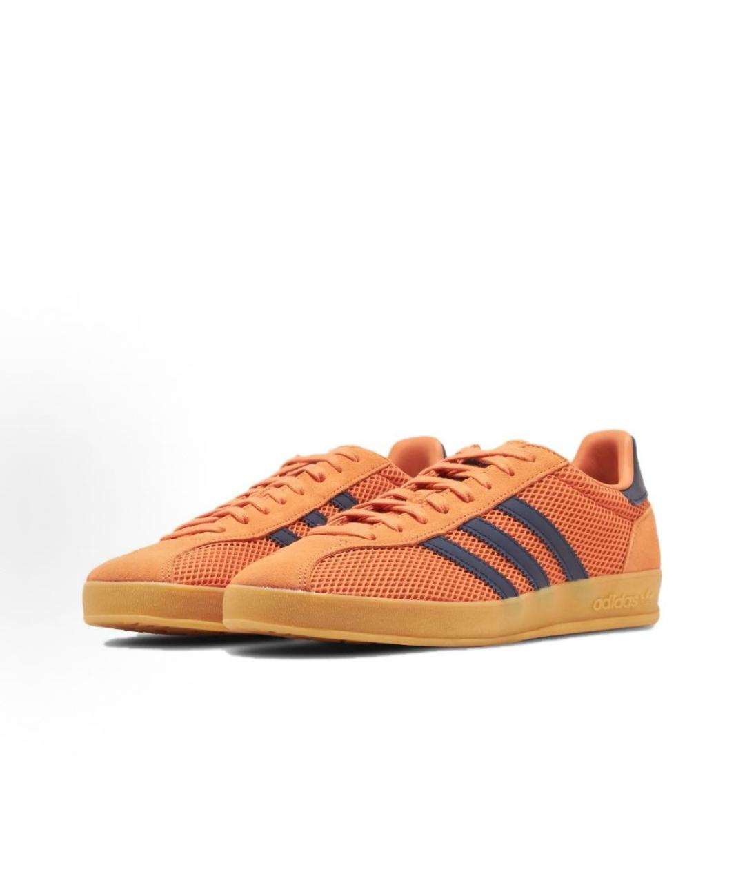 ADIDAS Оранжевые текстильные низкие кроссовки / кеды, фото 2