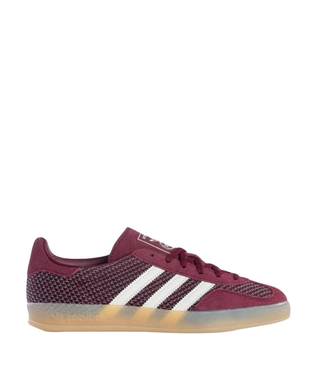 ADIDAS Бордовые текстильные низкие кроссовки / кеды, фото 1