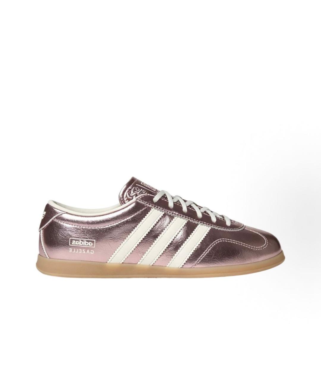 ADIDAS Серебряные кожаные низкие кроссовки / кеды, фото 6