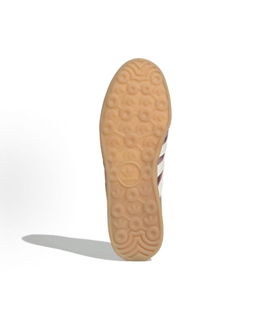 ADIDAS Серебряные кожаные низкие кроссовки / кеды, фото 5