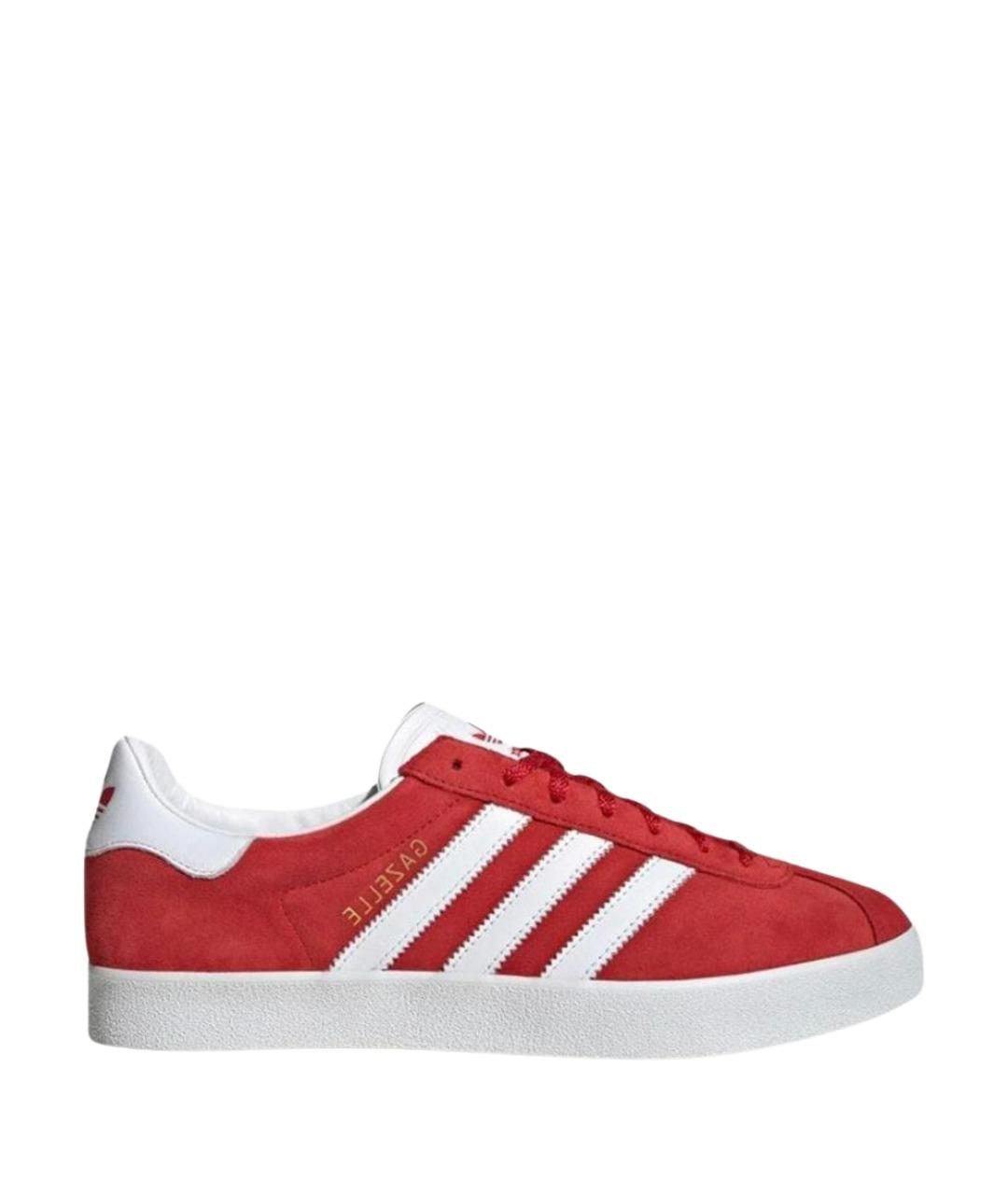 ADIDAS Красные замшевые низкие кроссовки / кеды, фото 1