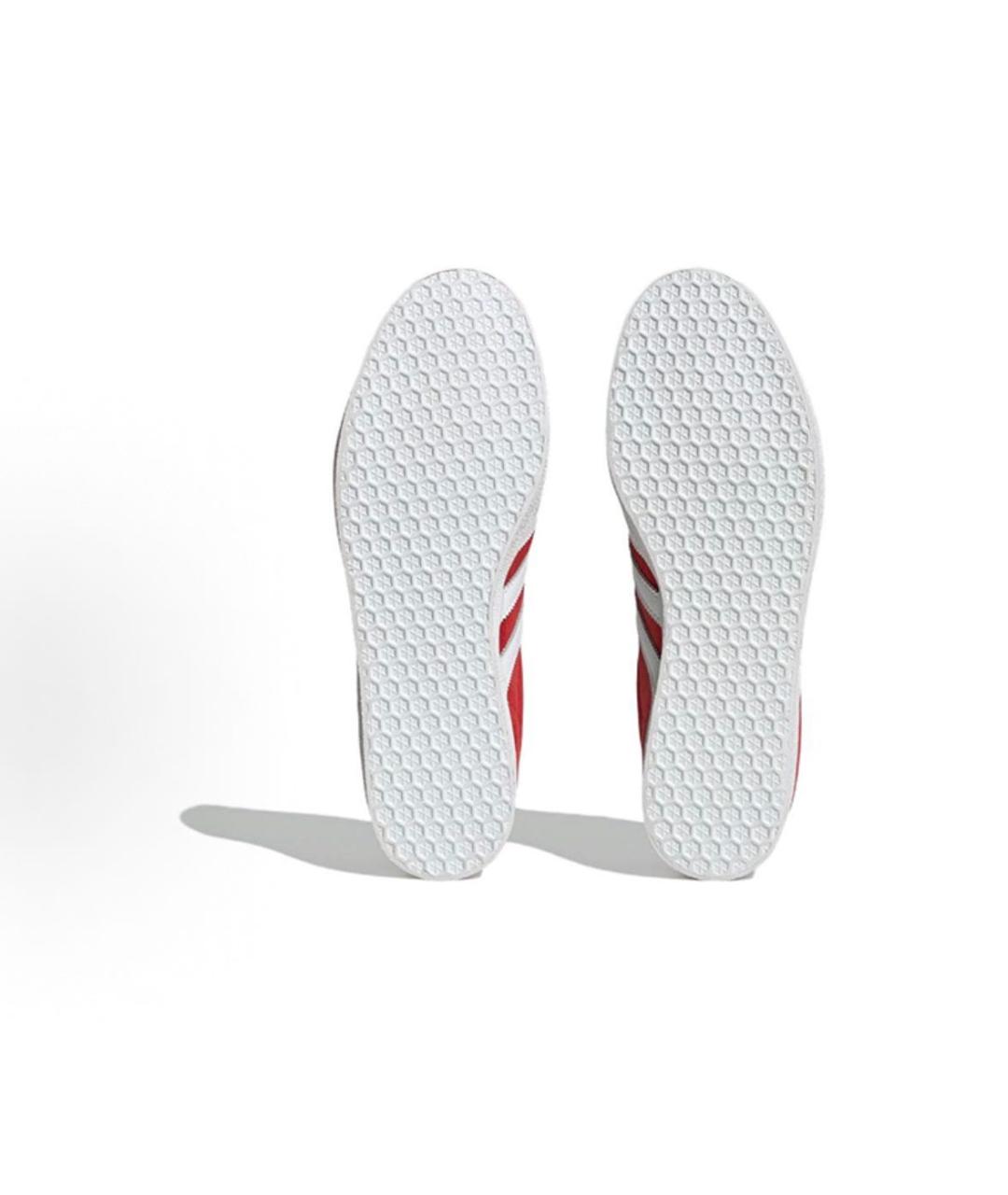 ADIDAS Красные замшевые низкие кроссовки / кеды, фото 6