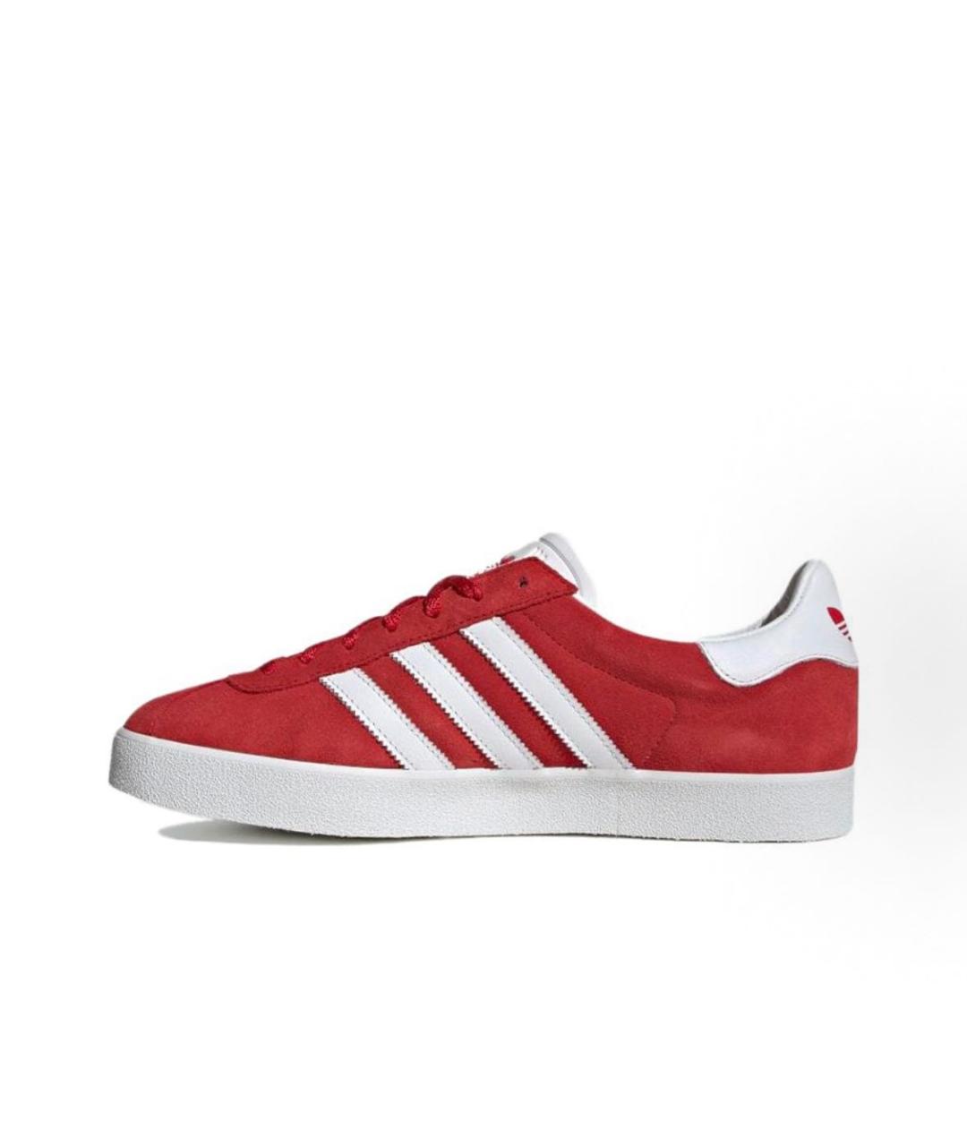 ADIDAS Красные замшевые низкие кроссовки / кеды, фото 2