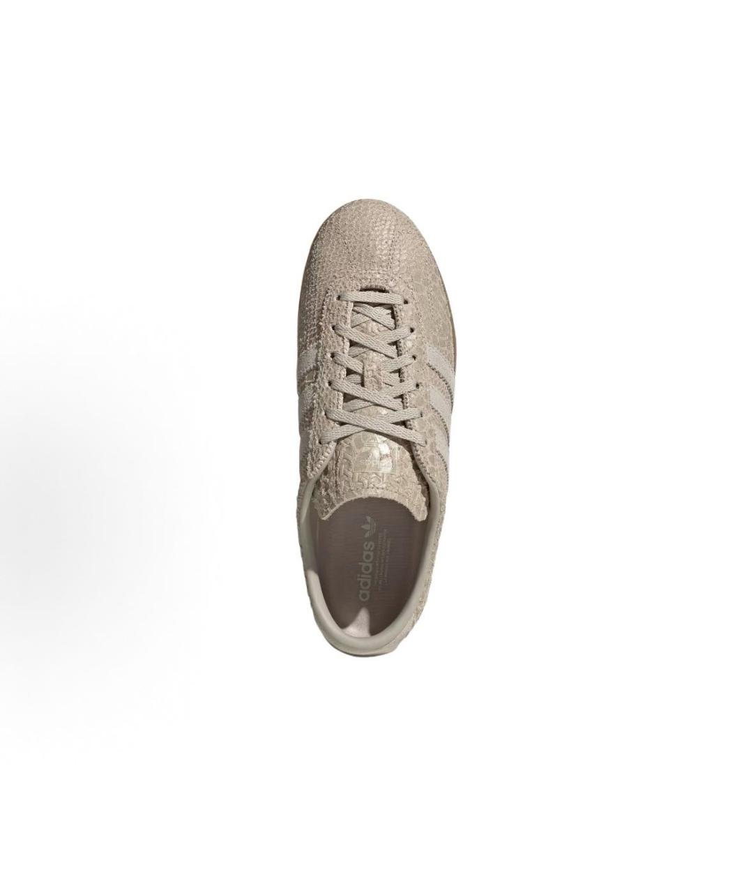 ADIDAS Бежевые кожаные низкие кроссовки / кеды, фото 5
