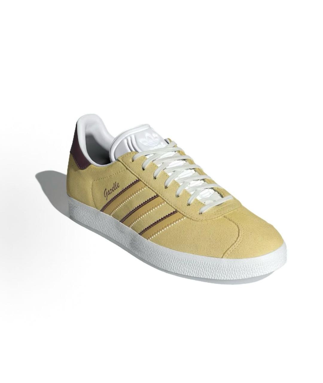 ADIDAS Бежевые замшевые низкие кроссовки / кеды, фото 3