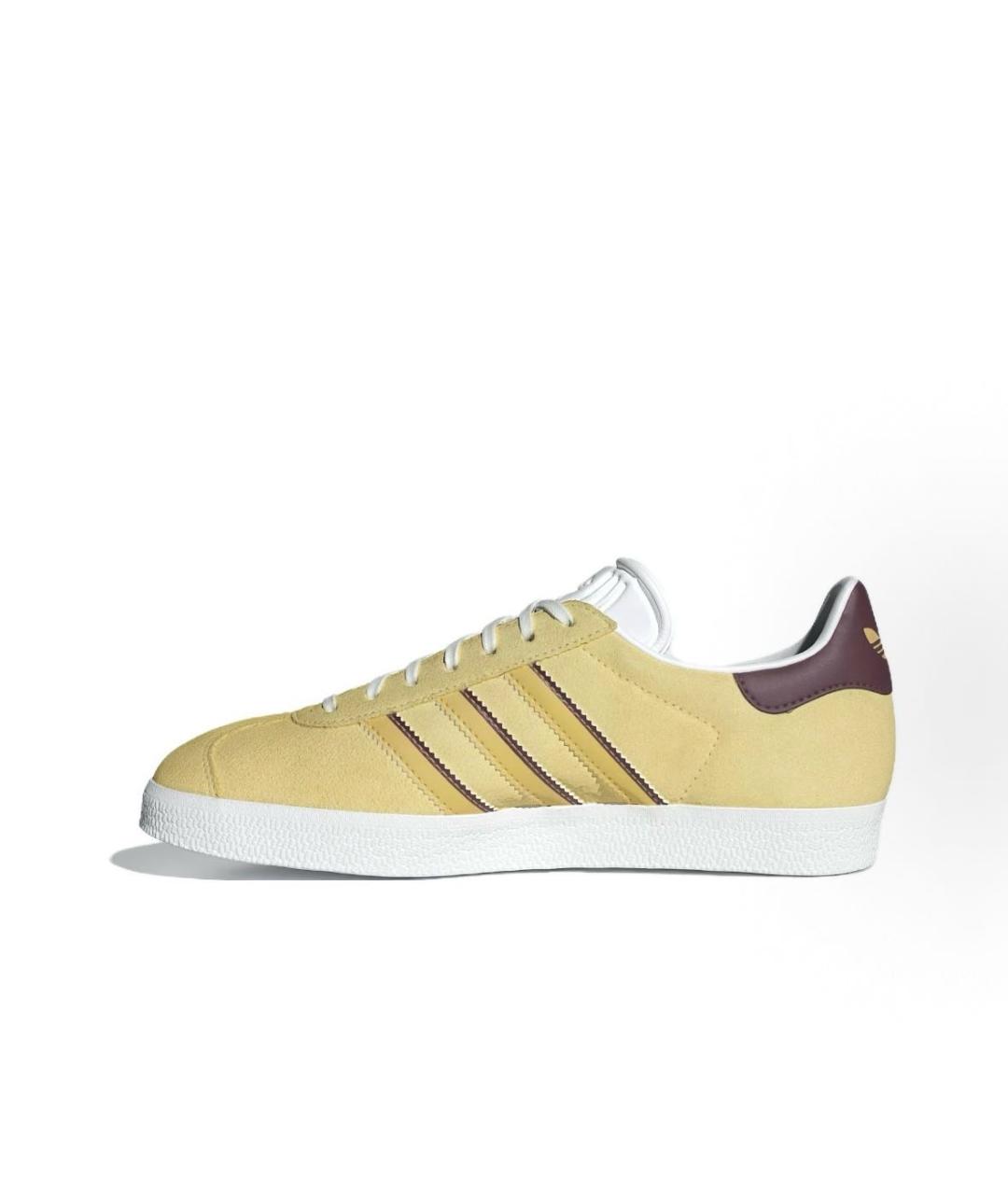 ADIDAS Бежевые замшевые низкие кроссовки / кеды, фото 2