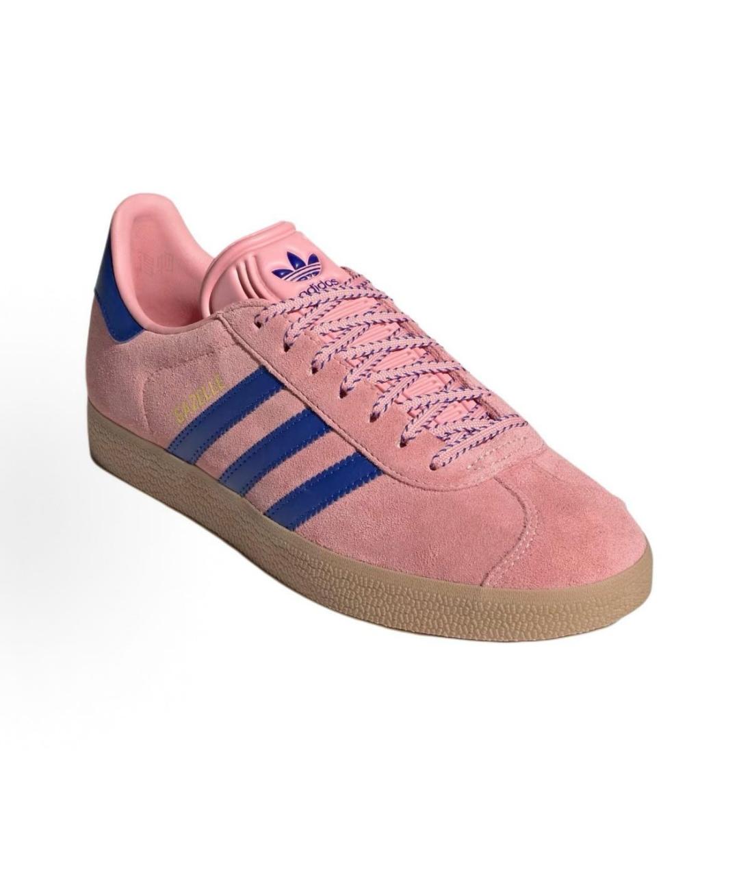 ADIDAS Розовые замшевые низкие кроссовки / кеды, фото 3