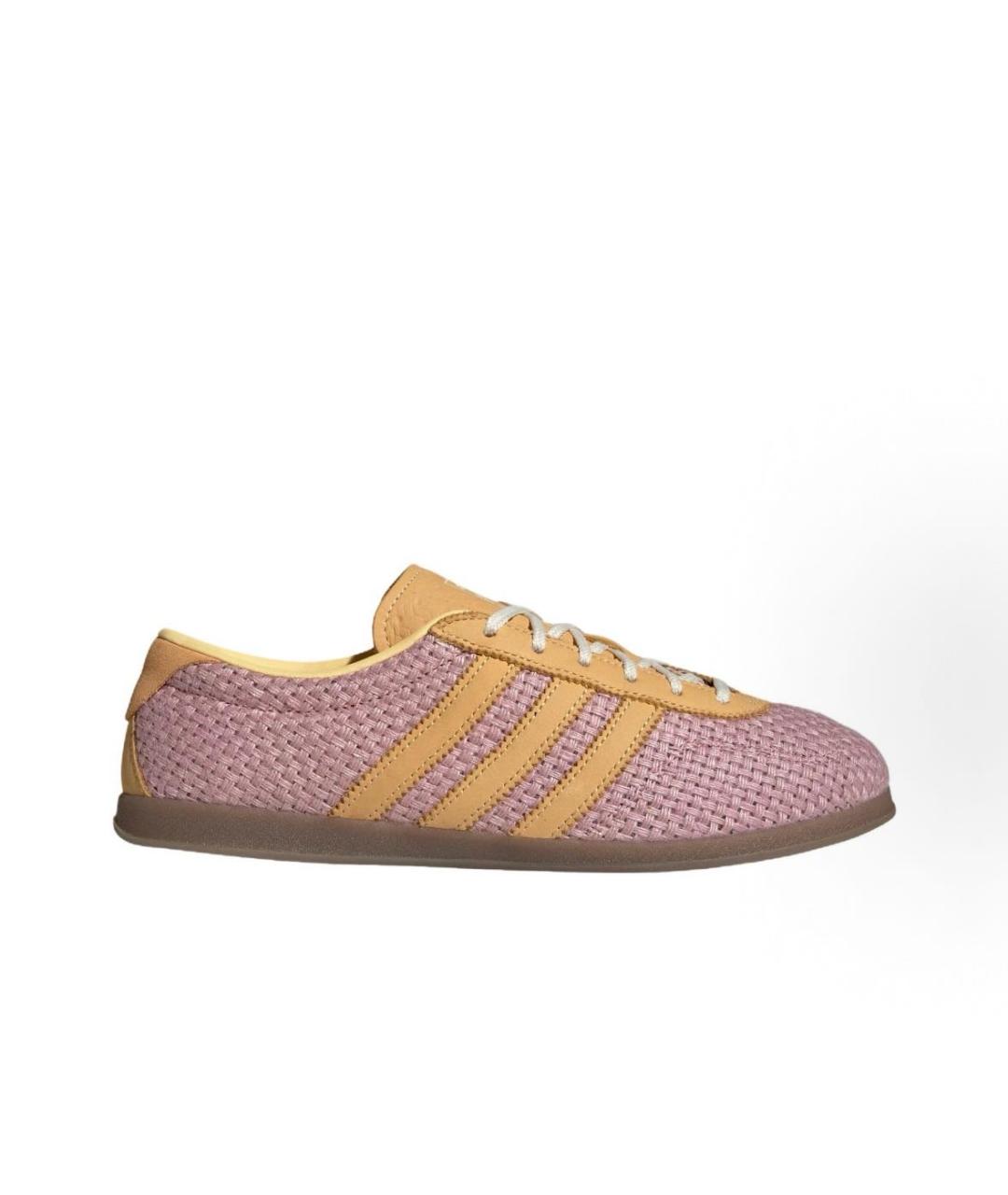 ADIDAS Розовые текстильные низкие кроссовки / кеды, фото 7