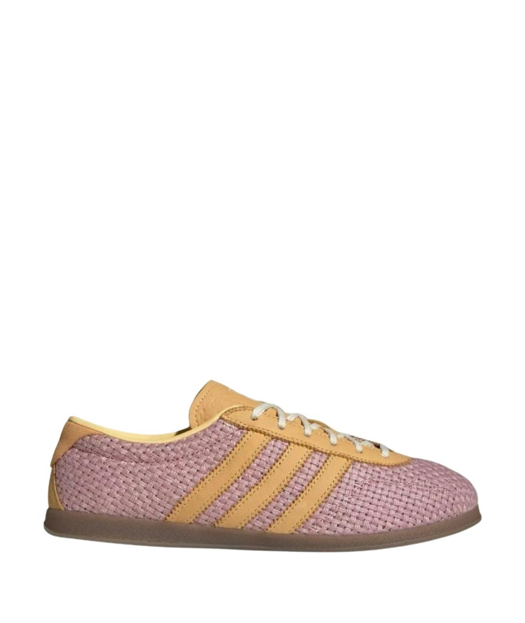 ADIDAS Розовые текстильные низкие кроссовки / кеды, фото 1
