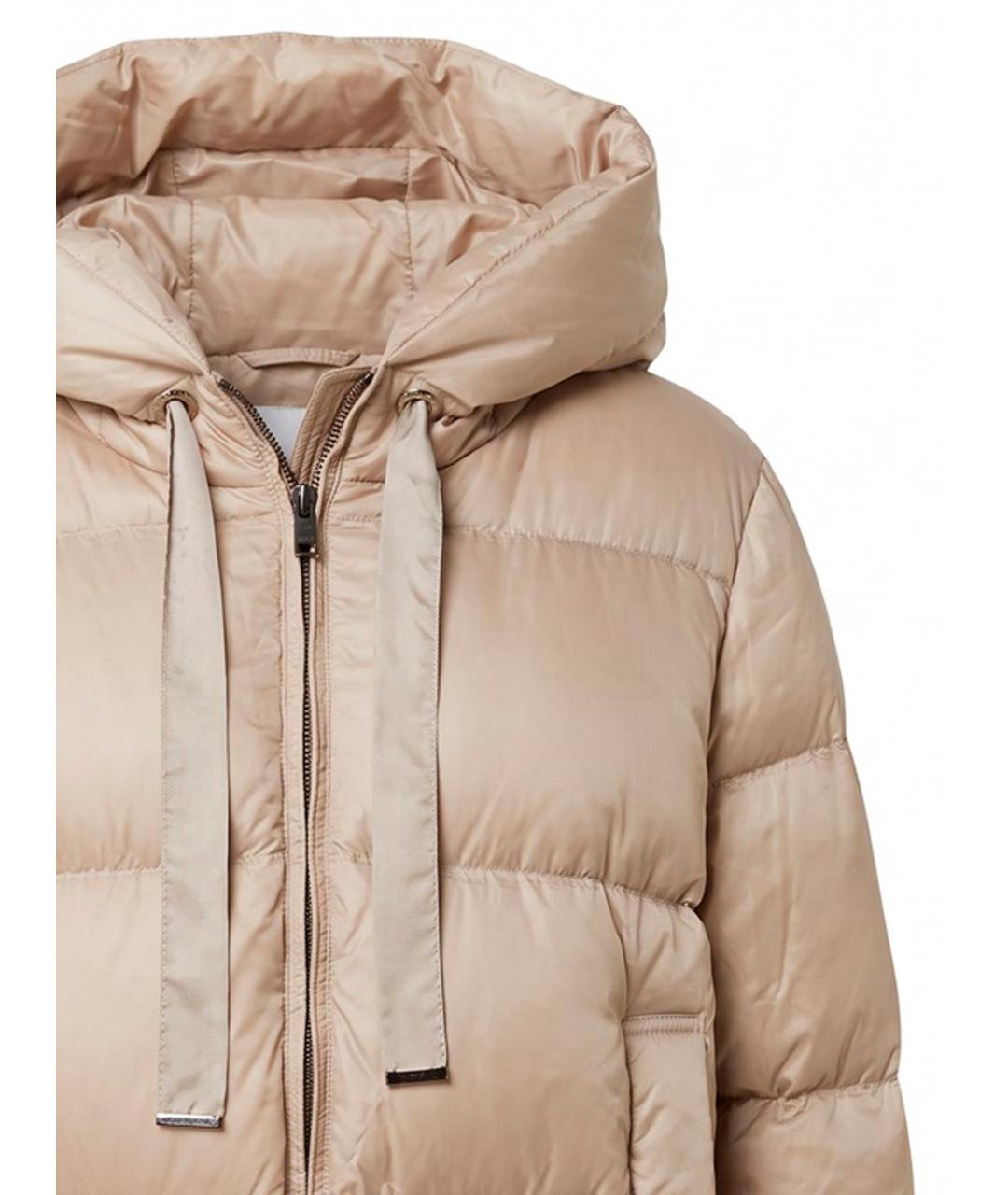 MAX MARA Бежевая полиэстеровая куртка, фото 2