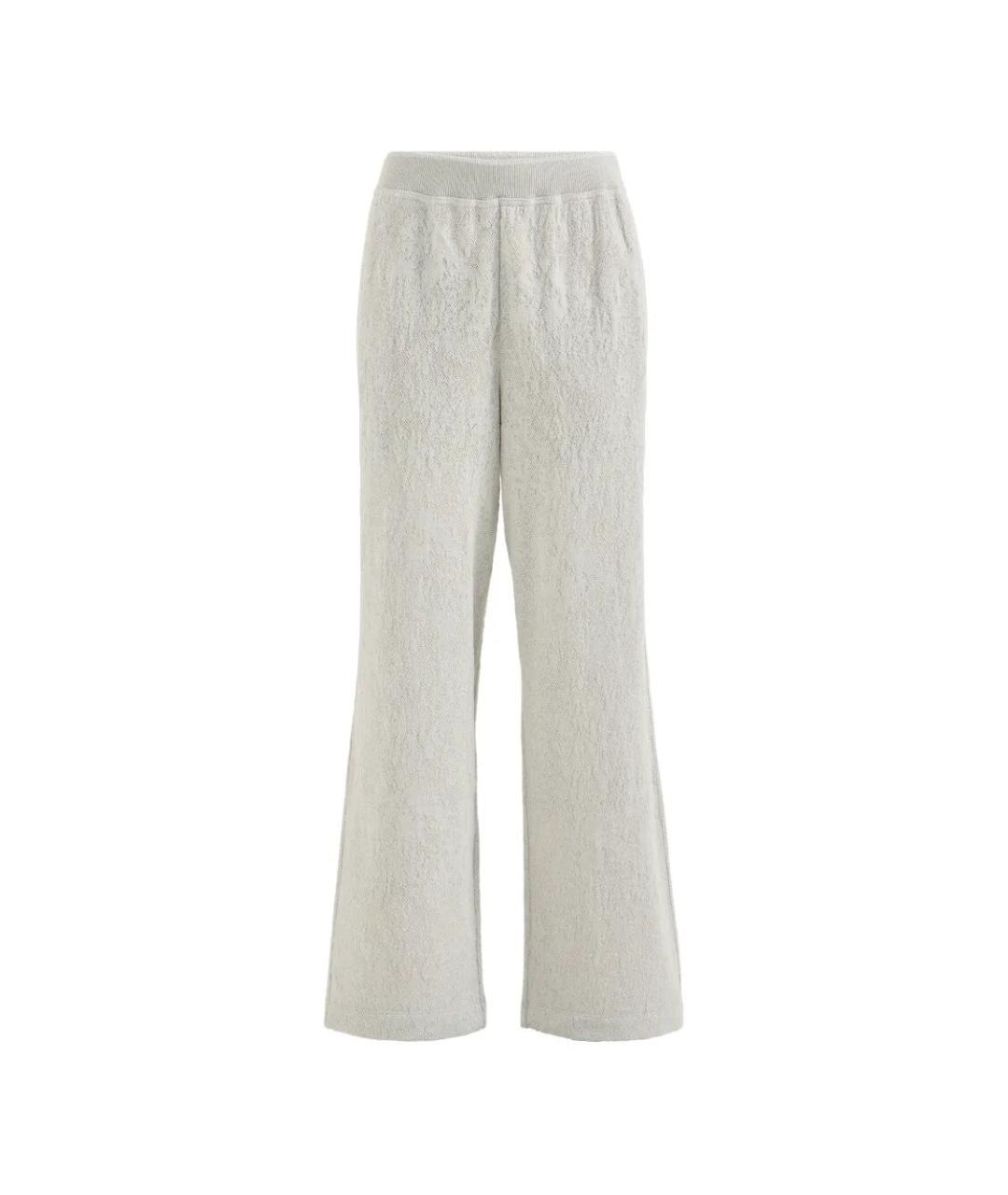 BRUNELLO CUCINELLI Серые шерстяные спортивные брюки и шорты, фото 1