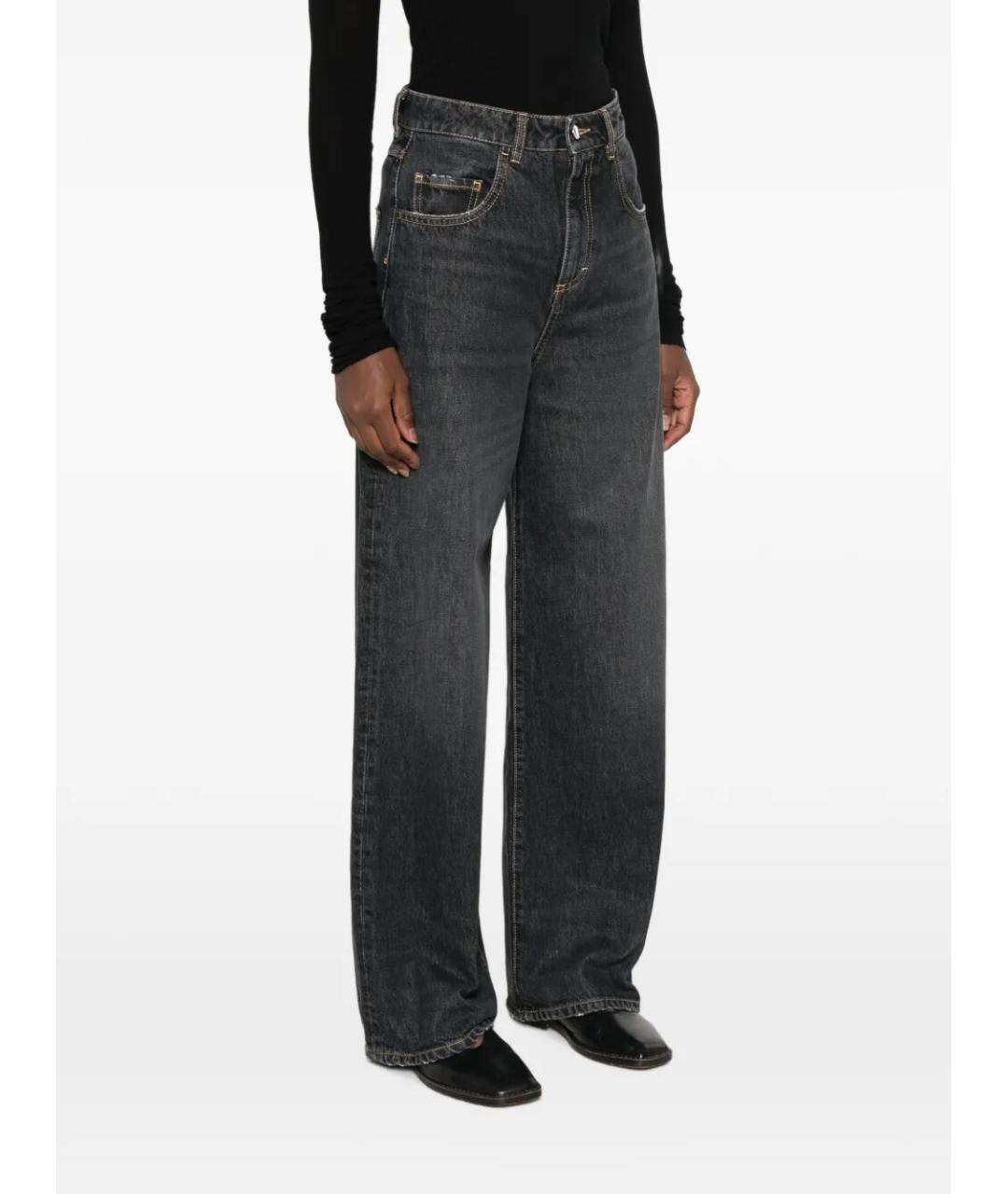 ICON DENIM Черные хлопковые прямые джинсы, фото 5