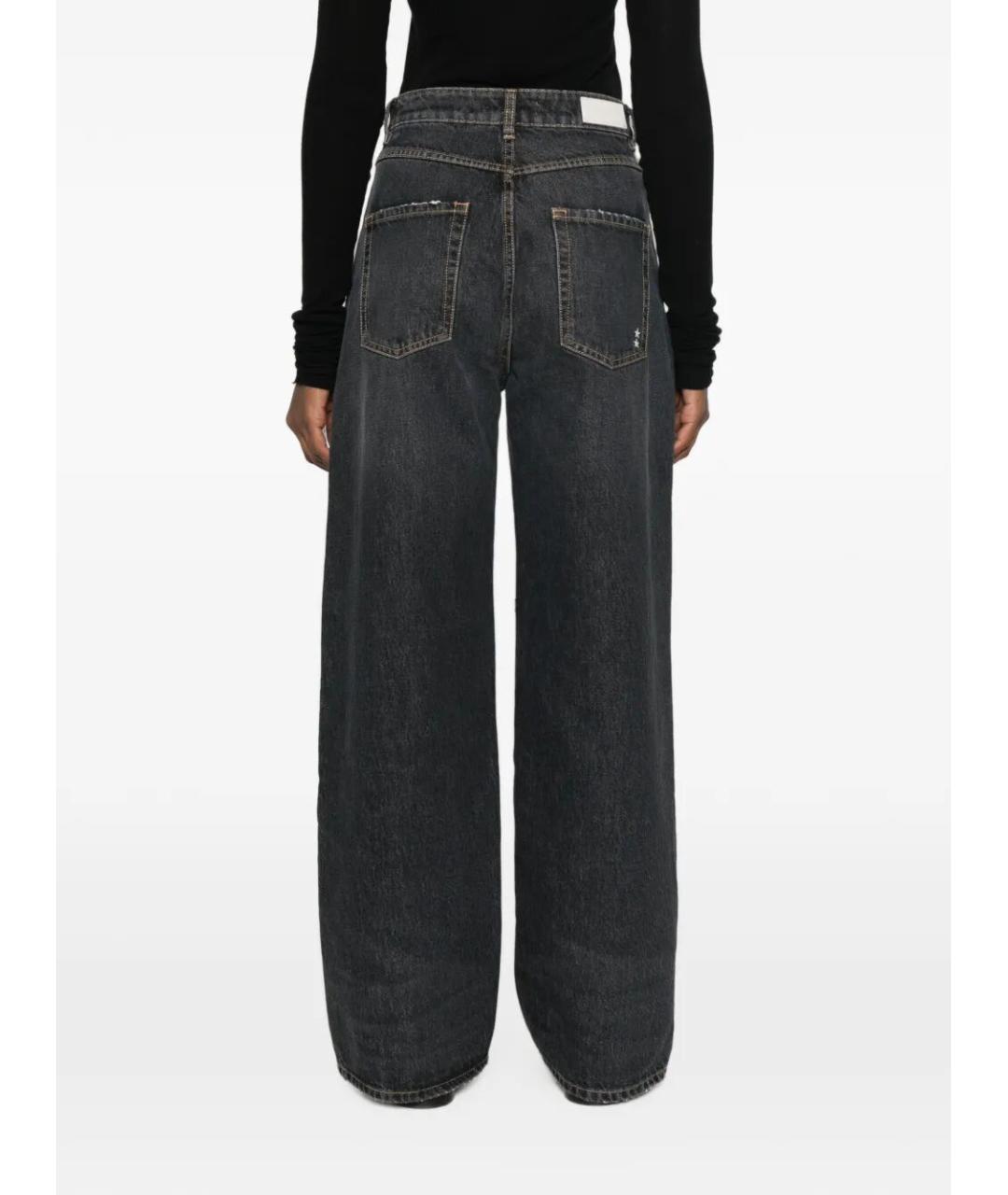ICON DENIM Черные хлопковые прямые джинсы, фото 4