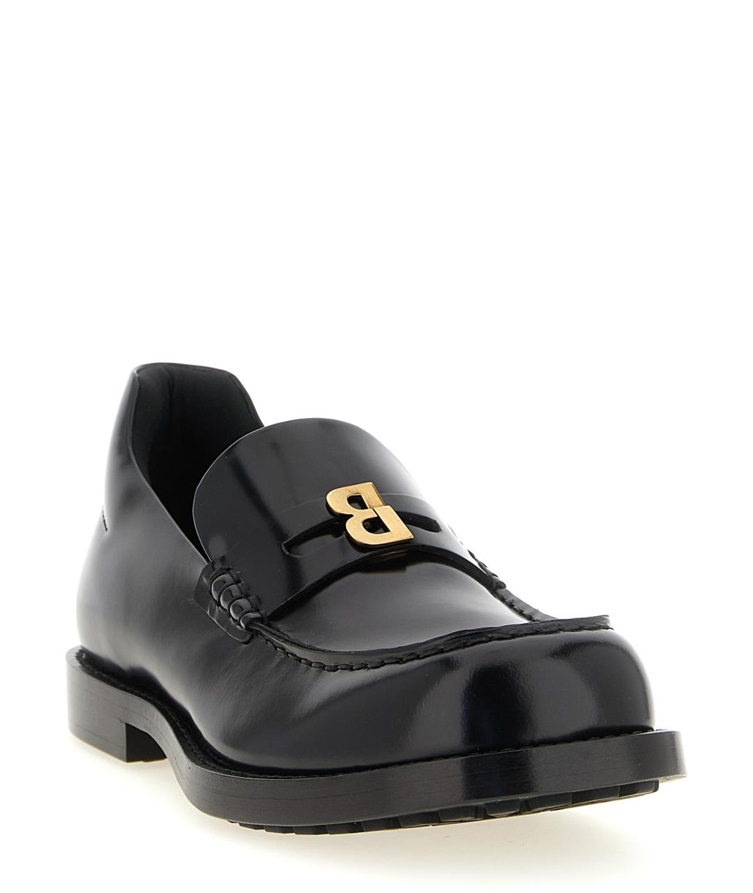 BALENCIAGA Черные кожаные лоферы, фото 2