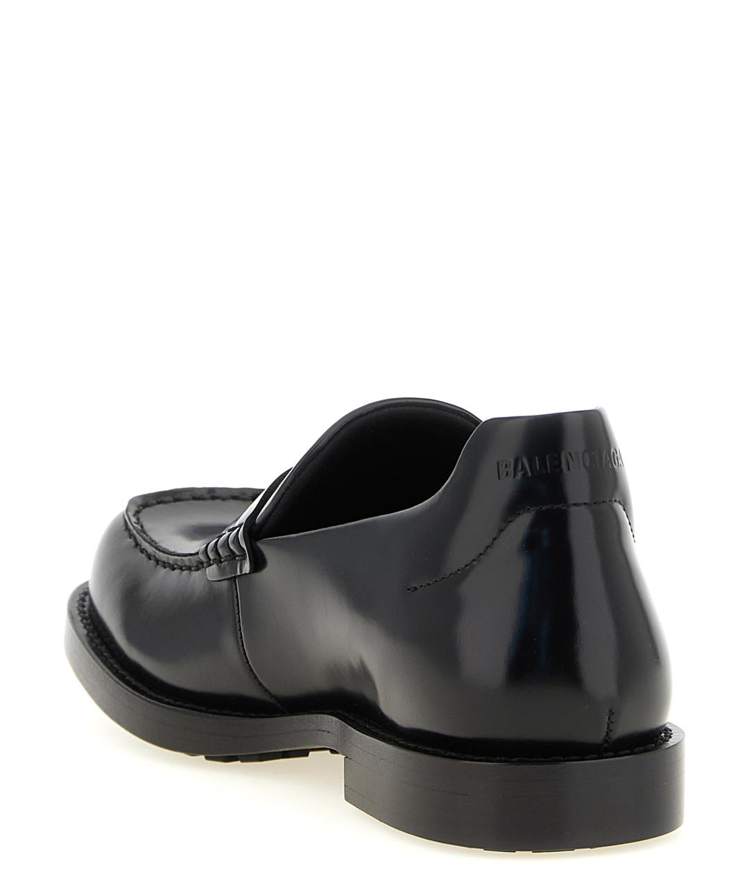 BALENCIAGA Черные кожаные лоферы, фото 3