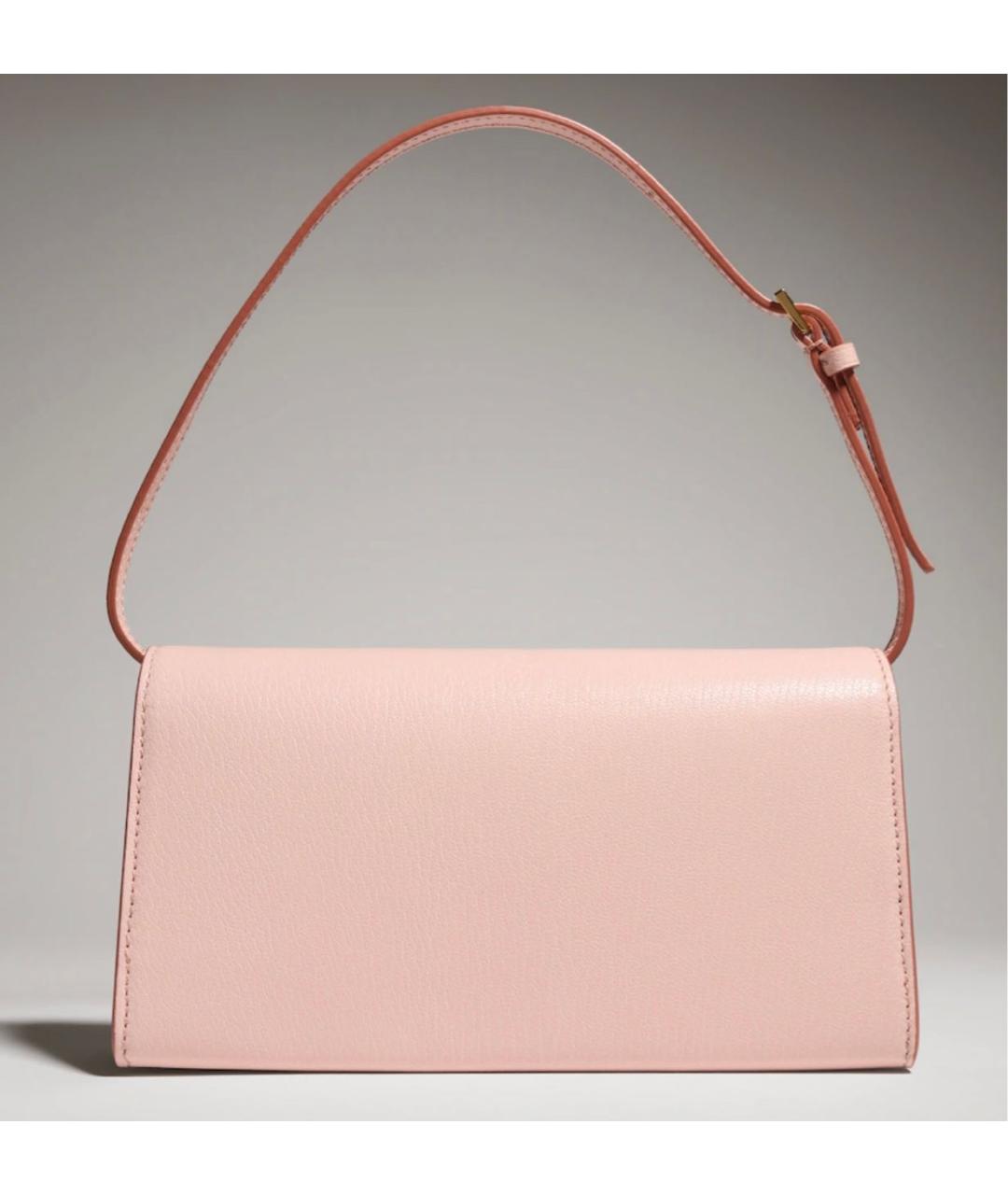 GUCCI Розовая кожаная сумка с короткими ручками, фото 3