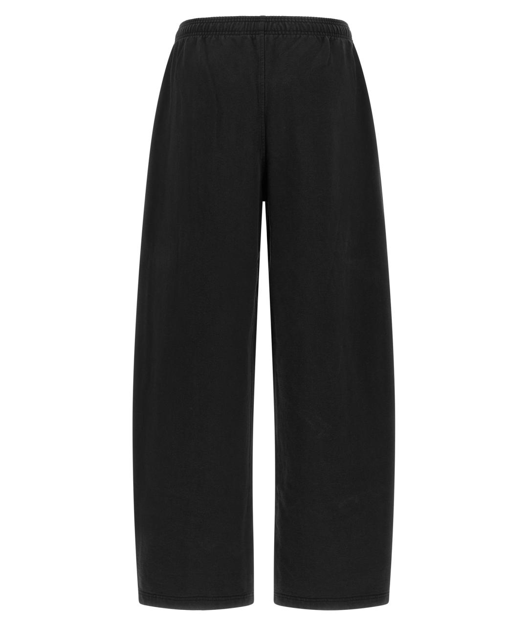 ALEXANDER WANG Черные хлопковые прямые брюки, фото 2