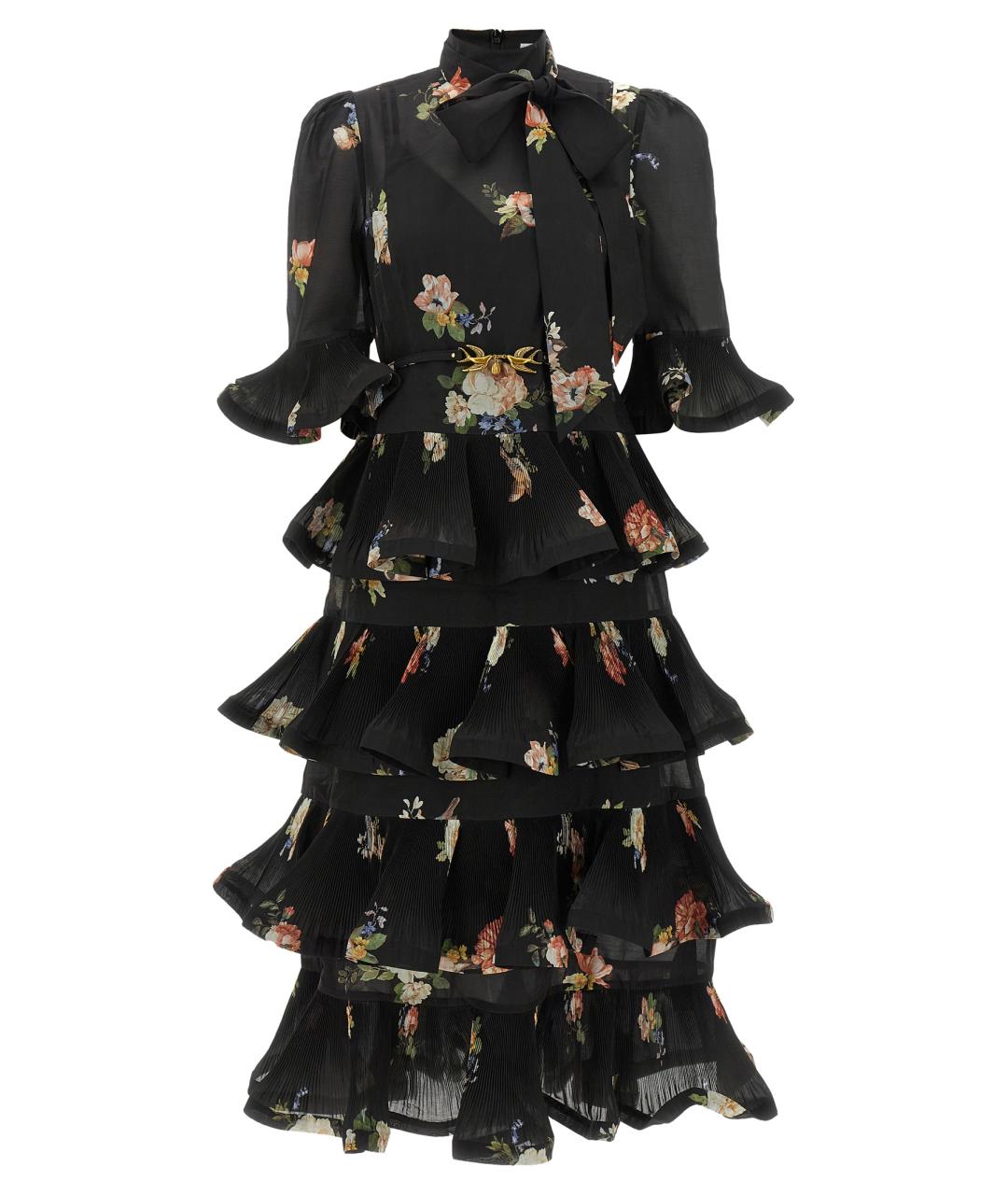 ZIMMERMANN Черное полиэстеровое коктейльное платье, фото 1