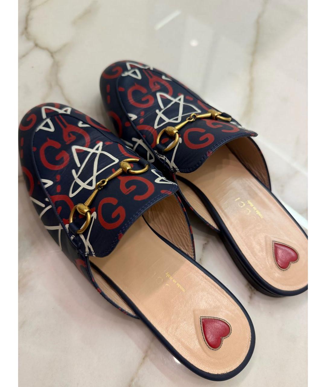 GUCCI Мульти кожаные мюли, фото 3