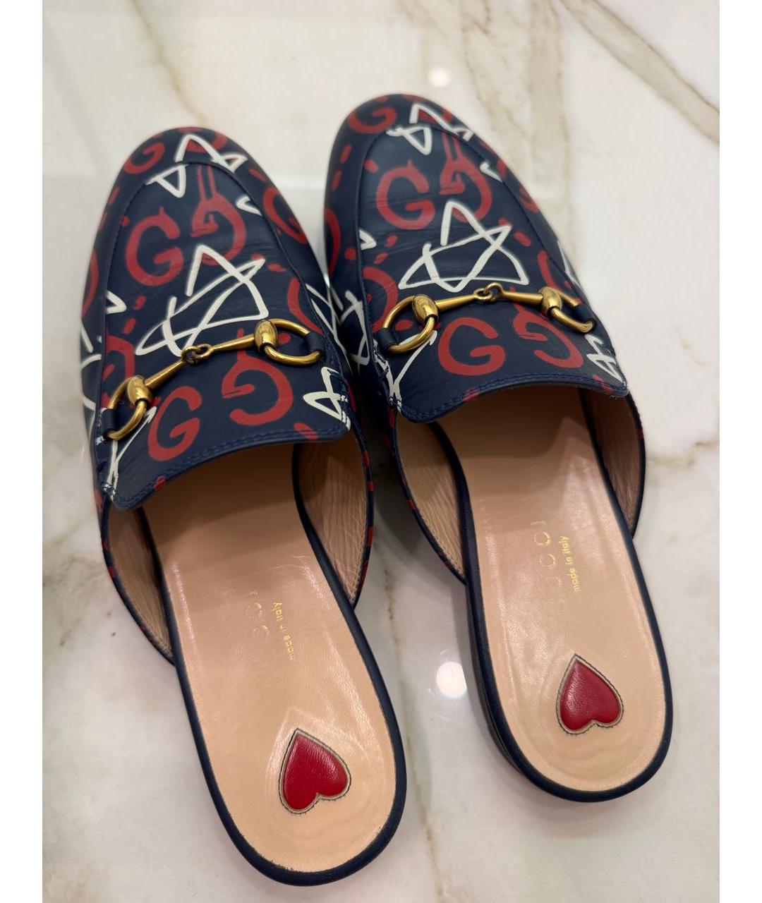GUCCI Мульти кожаные мюли, фото 2
